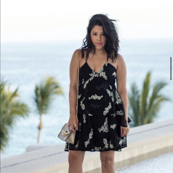 AQUA RUFFLE DRESS - Picture 5 of 7